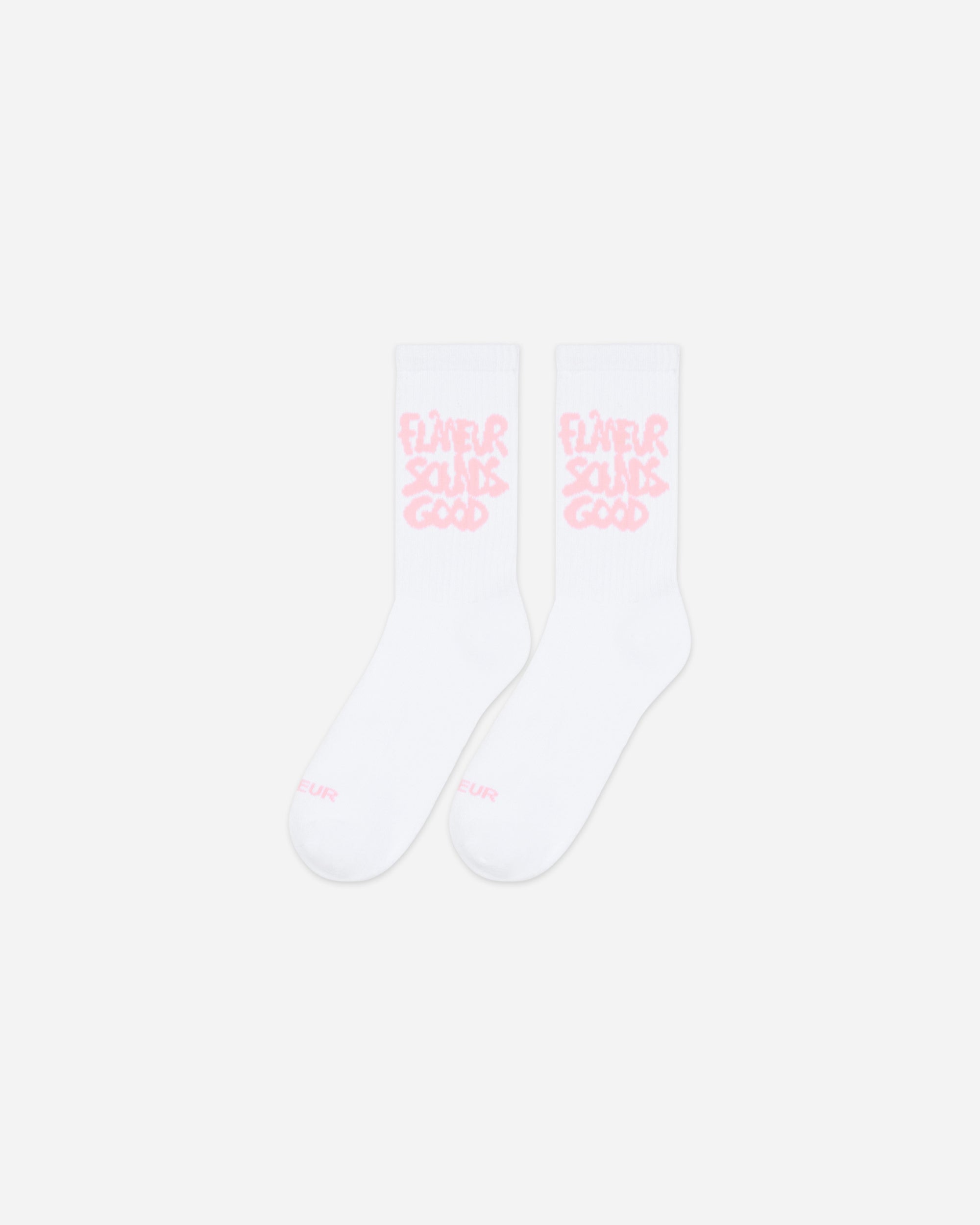 Sounds Good Spray Socks | White