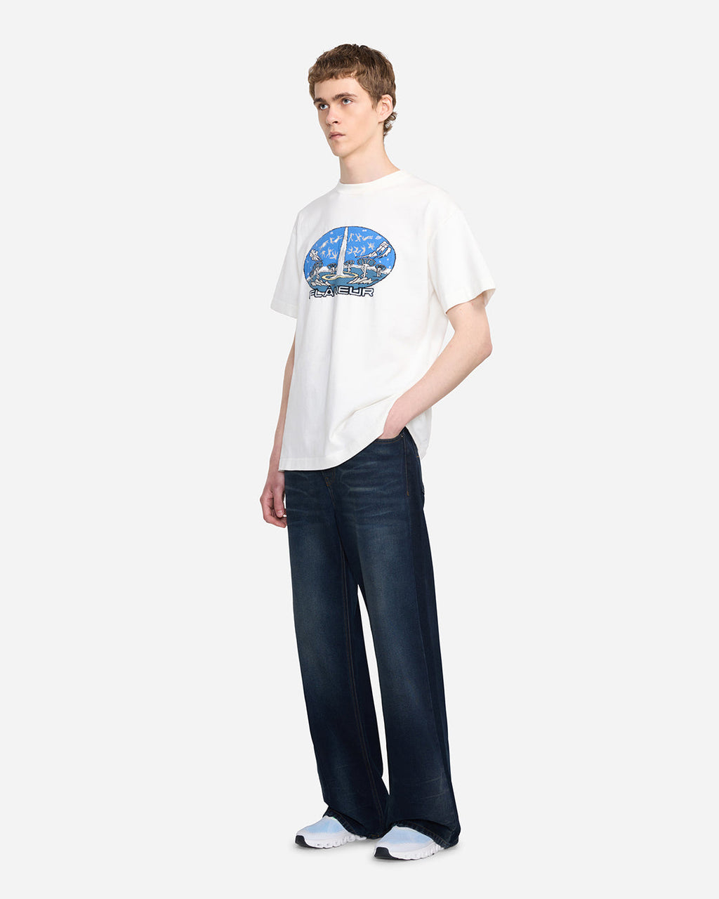 Knitted Euphoric T-Shirt | White