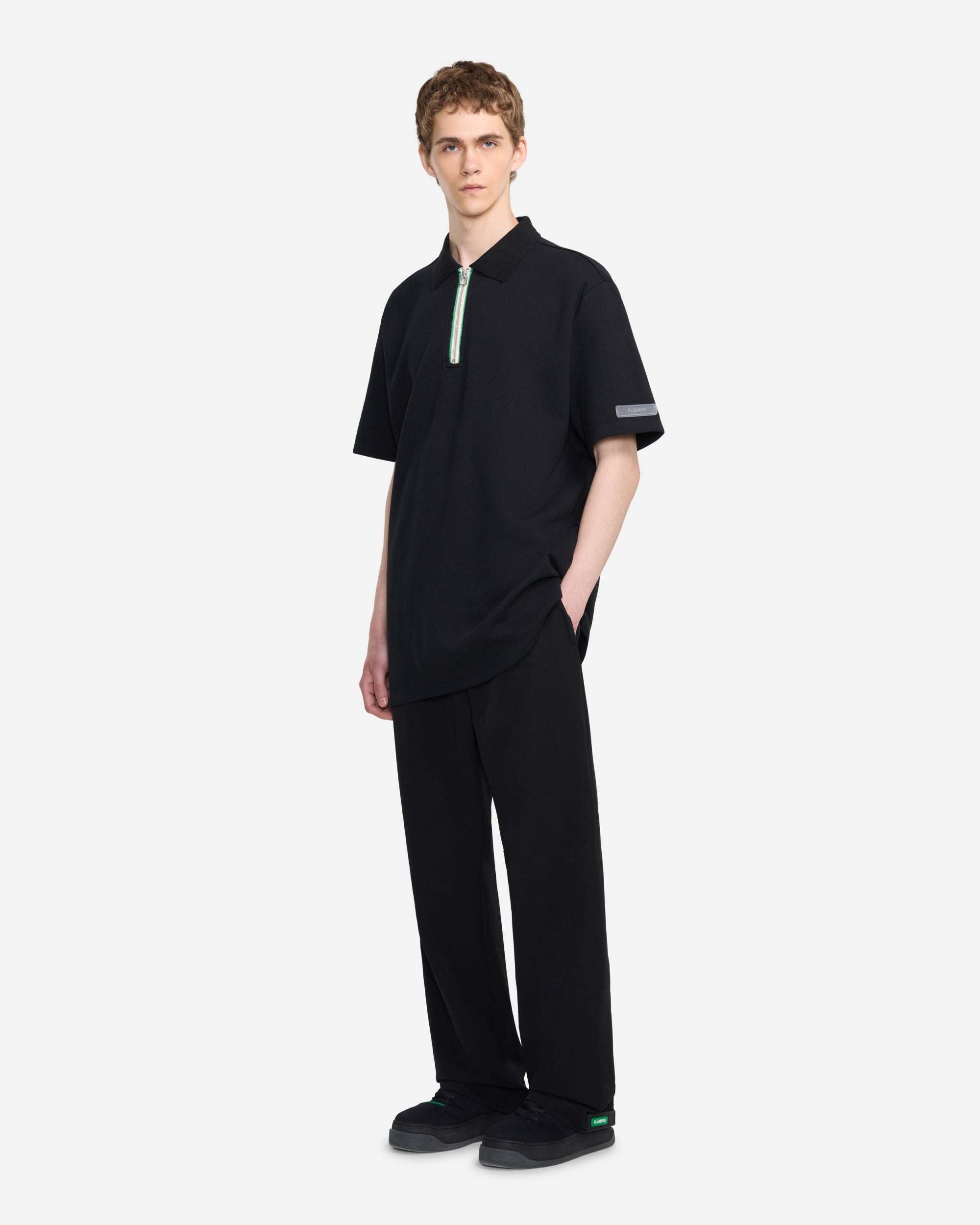 Zip Polo | Black