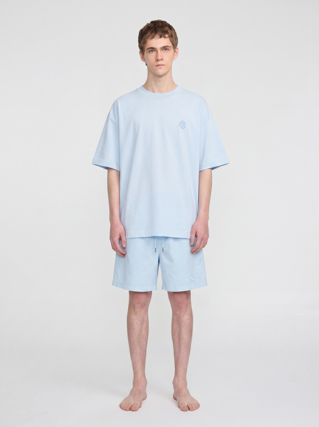 Rubber blossom t-shirt | Light Blue