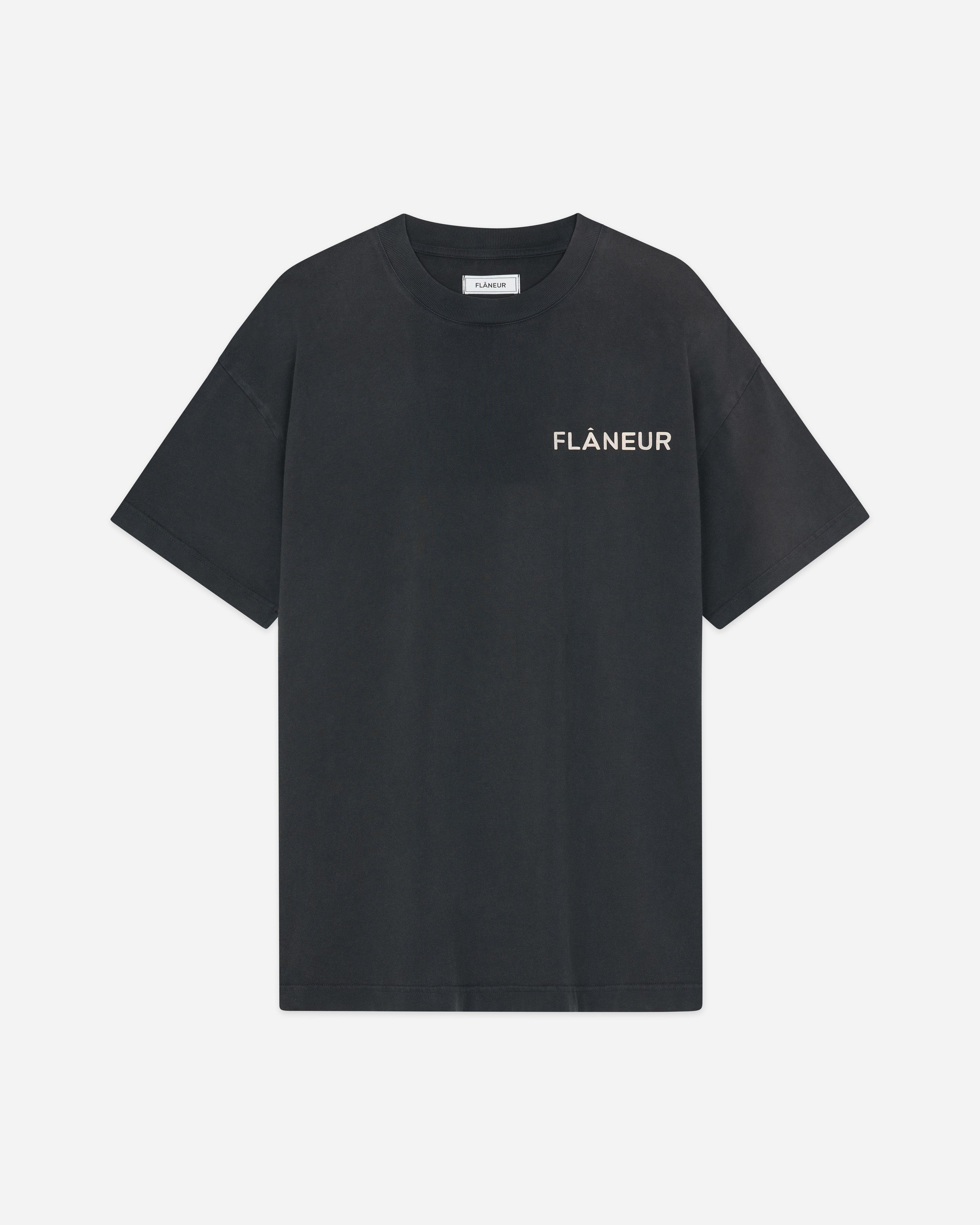Double Logo T-Shirt Washed | Black