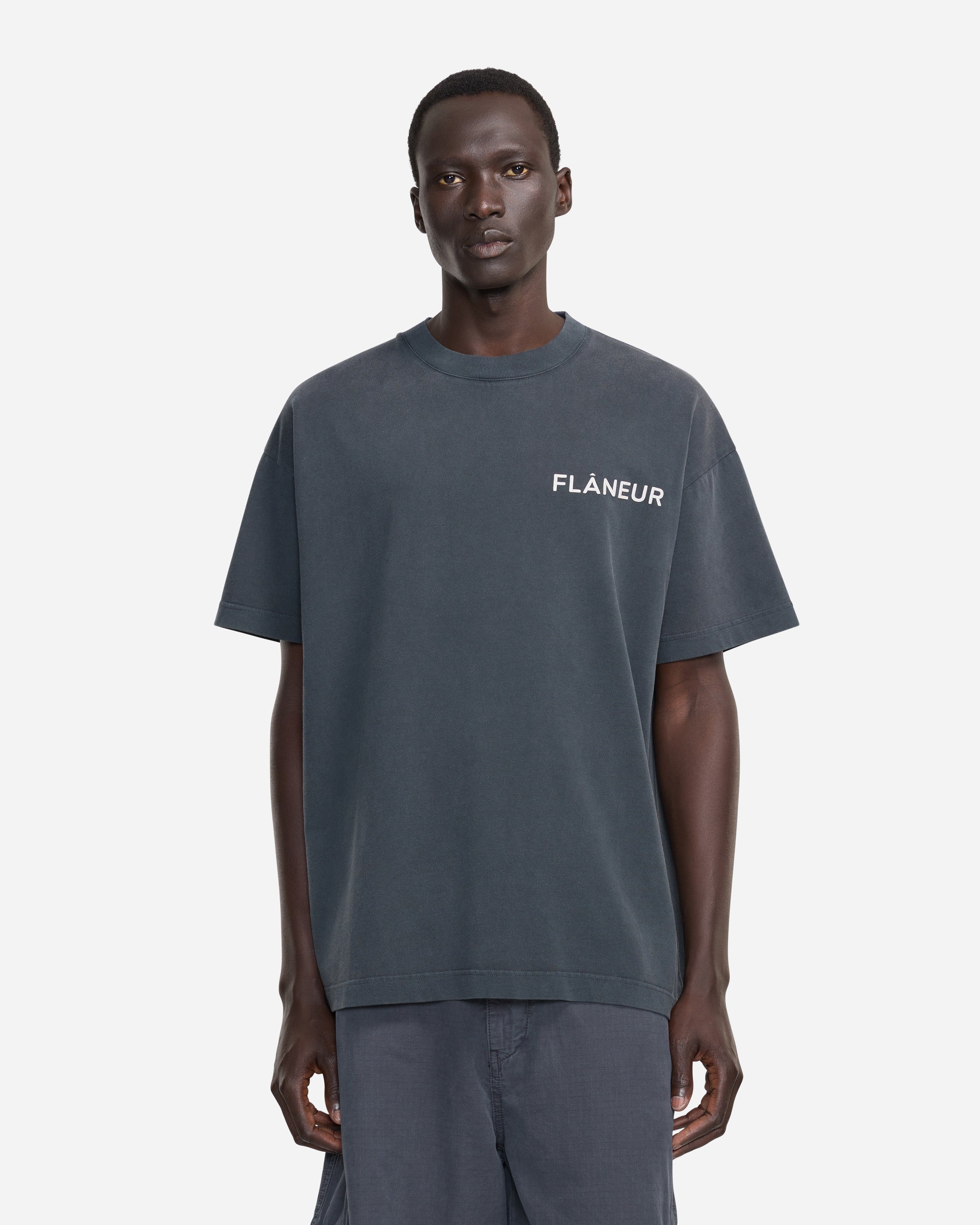Double Logo T-Shirt Washed | Black