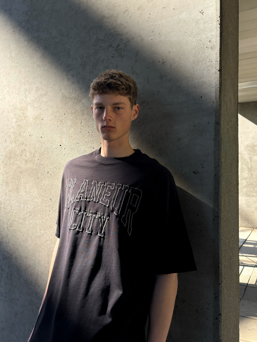 City College T-Shirt | Washed Black