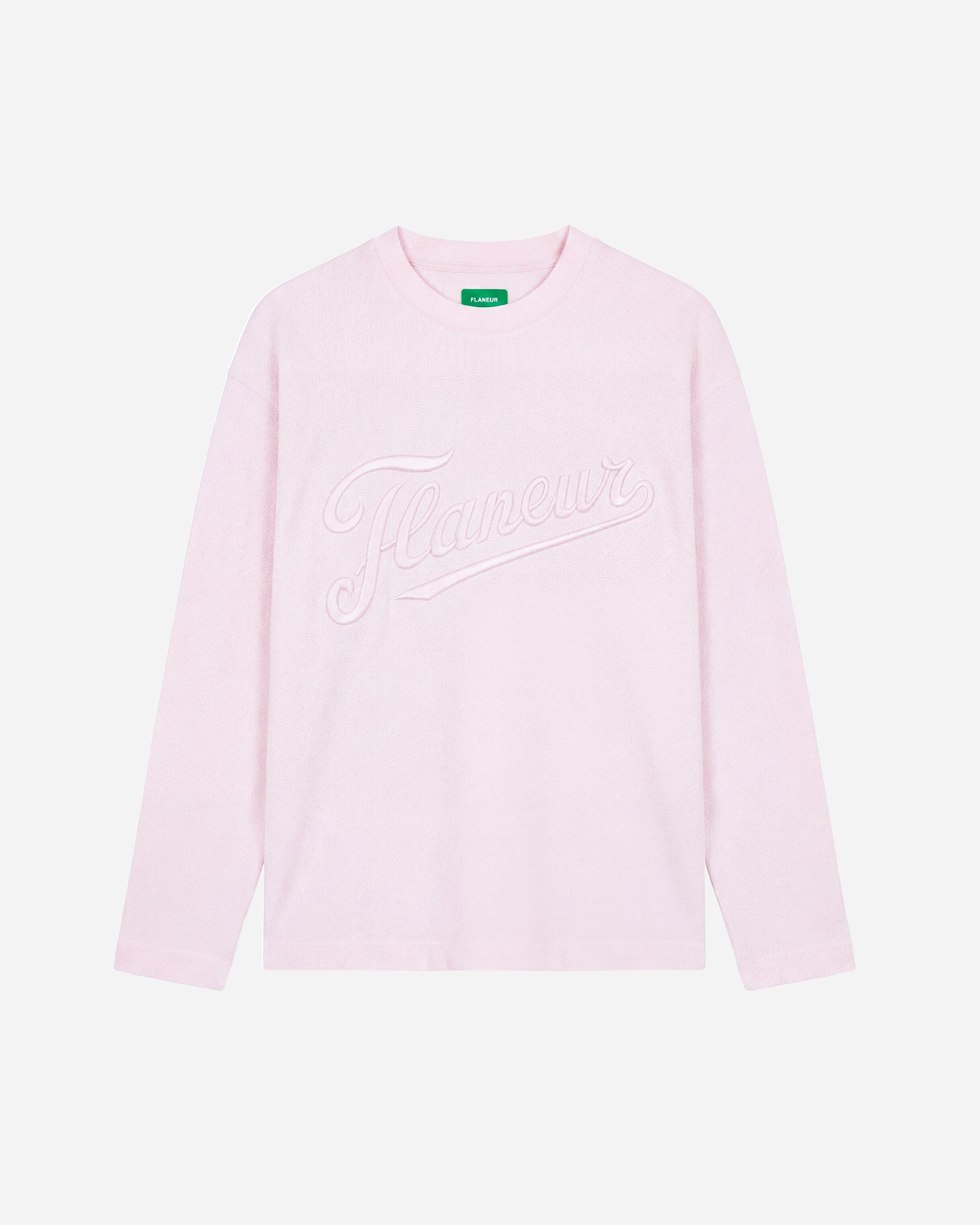 Embroidered Logo Long Sleeve | Pink