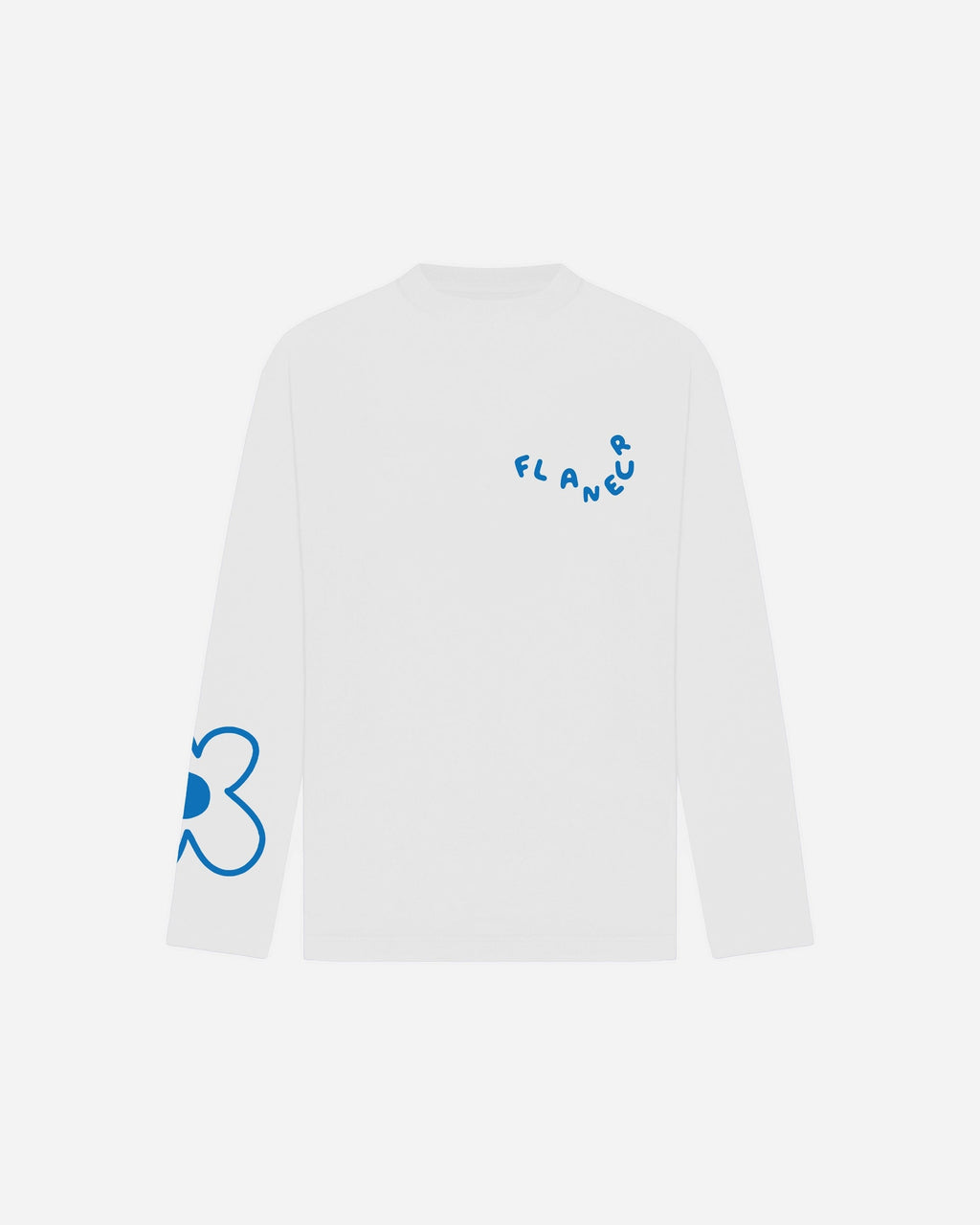 Blossom Long Sleeve | White/Blue