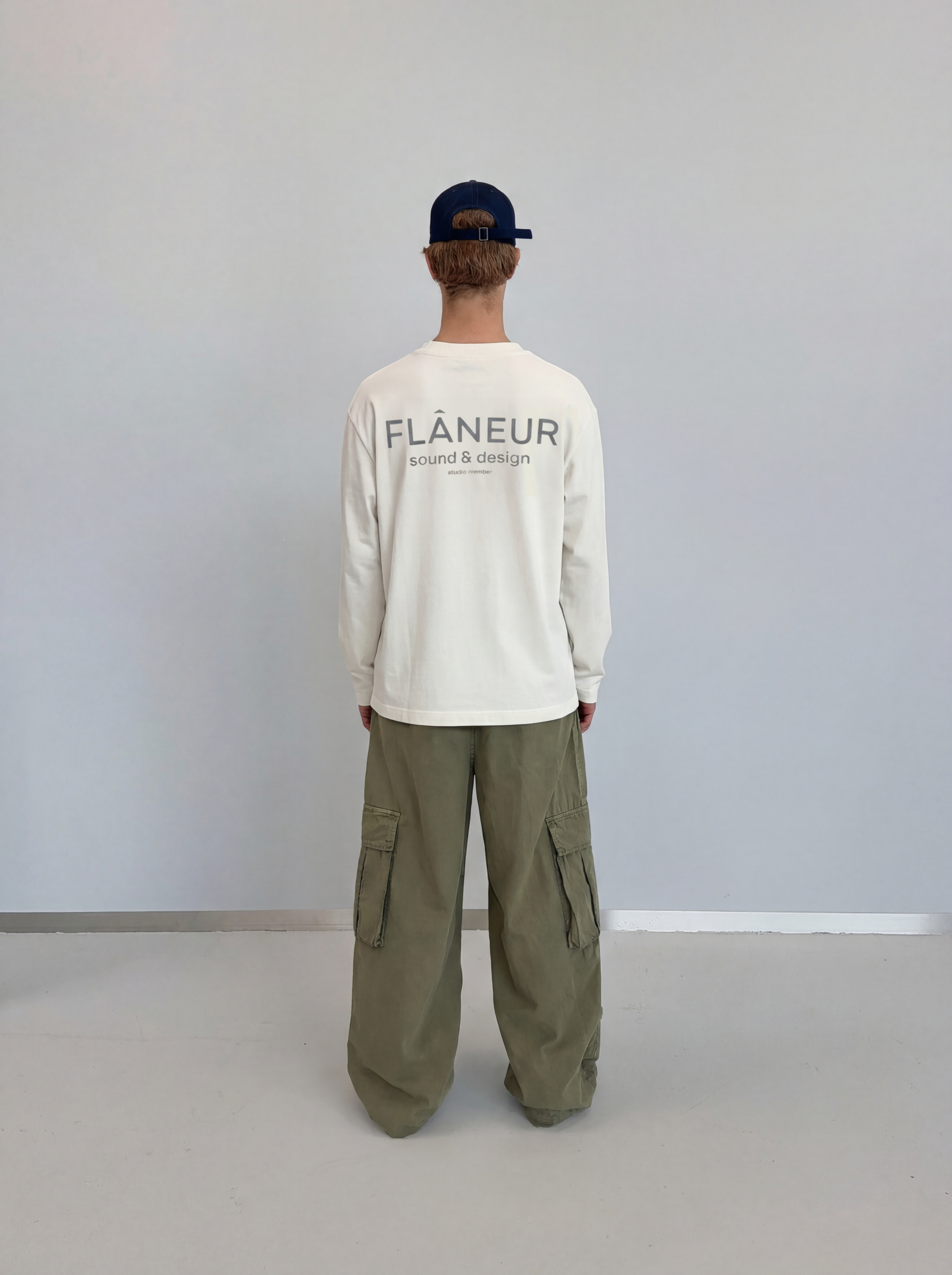 Sound & Design Long Sleeve Washed | White