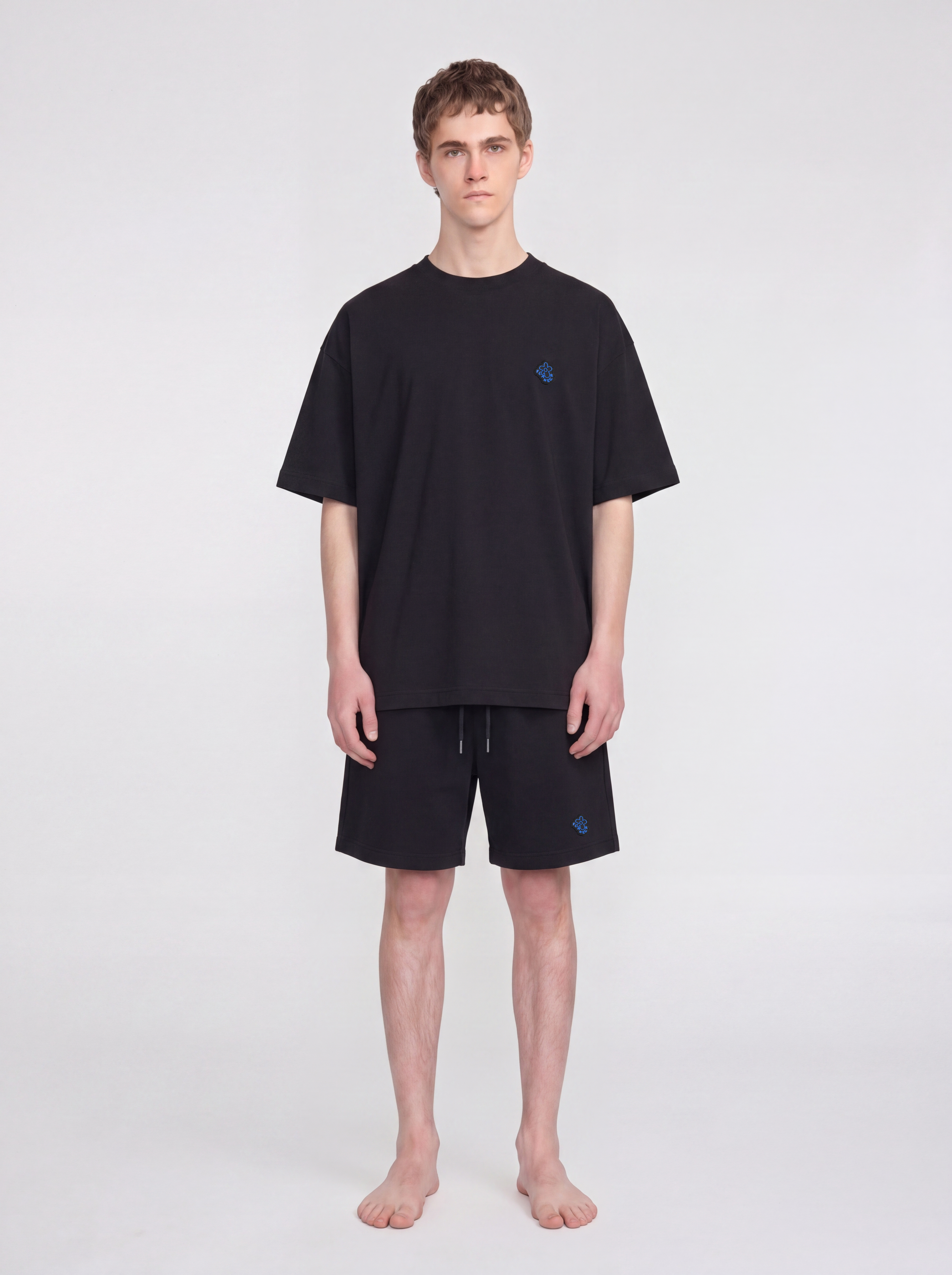 Rubber Blossom Swim Shorts | Black